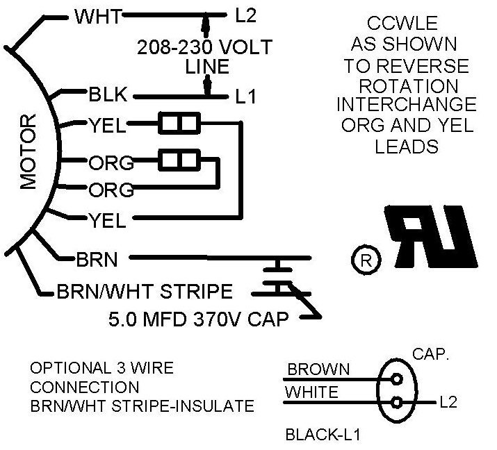 3 Wire And 4 Wire Condensing Fan Motor Connection Hvac School